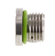 Bouchon UNF 1/2''-20 Acier inoxydable FKM avec hexagone interne 630bar (8851.5psi)