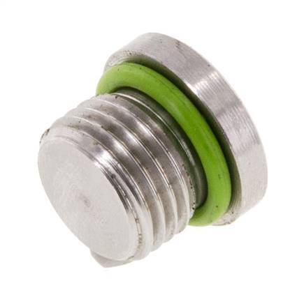 Bouchon UNF 1/2''-20 Acier inoxydable FKM avec hexagone interne 630bar (8851.5psi)