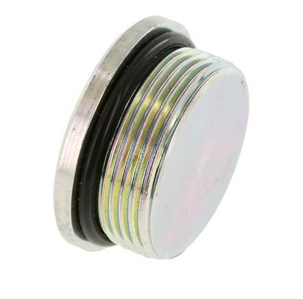 Bouchon UN 1-5/8''-12 Acier NBR avec hexagone interne 250bar (3512.5psi)