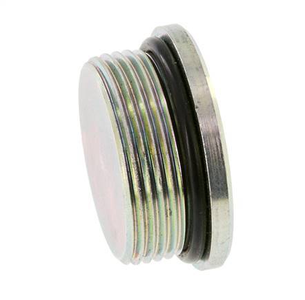 Bouchon UN 1-5/8''-12 Acier NBR avec hexagone interne 250bar (3512.5psi)