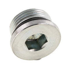 Plug UN 1-3/16INCH-12 Steel NBR with Internal Hex 400bar (5620.0psi)