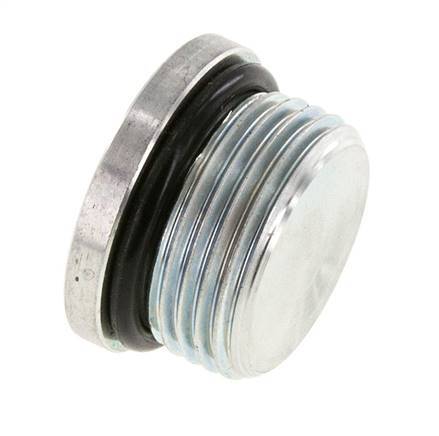 Bouchon UN 1-3/16INCH-12 Acier NBR avec hexagone interne 400bar (5620.0psi)