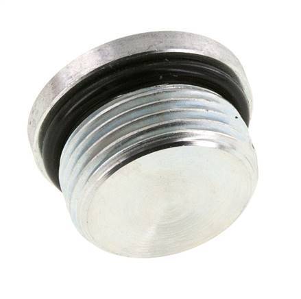 Bouchon UN 1-3/16INCH-12 Acier NBR avec hexagone interne 400bar (5620.0psi)