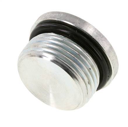 Bouchon UN 1-3/16INCH-12 Acier NBR avec hexagone interne 400bar (5620.0psi)