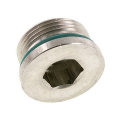 Bouchon UN 1-5/16''-12 Acier inoxydable FKM avec hexagone interne 400bar (5620.0psi)