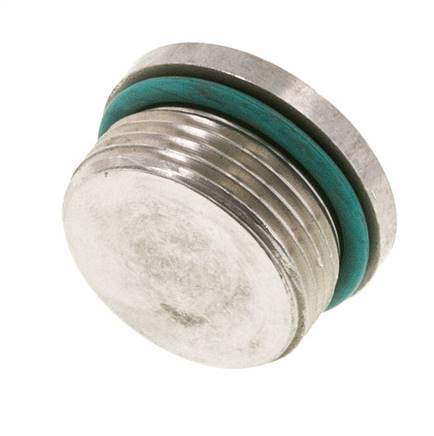 Bouchon UN 1-5/16''-12 Acier inoxydable FKM avec hexagone interne 400bar (5620.0psi)