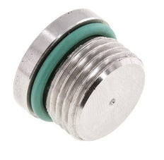 Bouchon UNF 3/4INCH-16 Acier inoxydable FKM avec hexagone interne 630bar (8851.5psi)