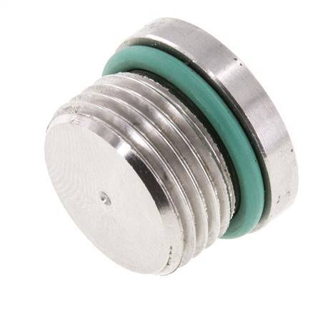 Bouchon UNF 3/4INCH-16 Acier inoxydable FKM avec hexagone interne 630bar (8851.5psi)