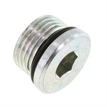 Bouchon UNF 7/8''-14 Acier NBR avec hexagone interne 630bar (8851.5psi)