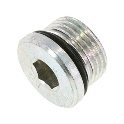 Bouchon UNF 7/8''-14 Acier NBR avec hexagone interne 630bar (8851.5psi)