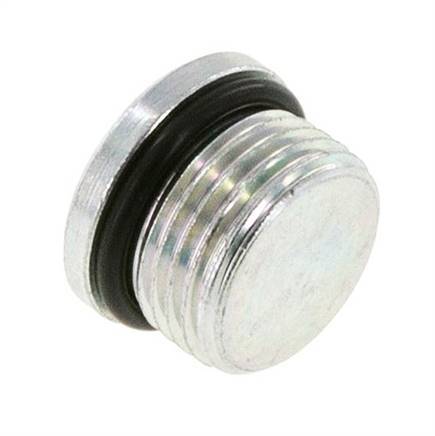Bouchon UNF 7/8''-14 Acier NBR avec hexagone interne 630bar (8851.5psi)