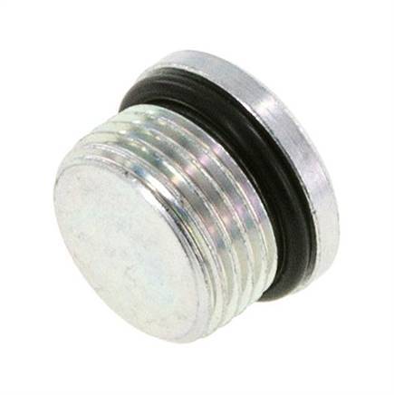 Bouchon UNF 7/8''-14 Acier NBR avec hexagone interne 630bar (8851.5psi)
