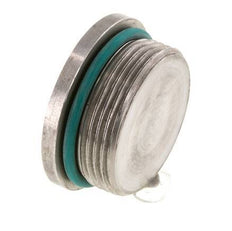 Bouchon UN 1-5/8''-12 Acier inoxydable FKM avec hexagone interne 250bar (3512.5psi)
