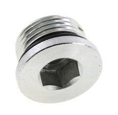 Plug UN 1-1/16''-12 Steel NBR with Internal Hex 400bar (5620.0psi)