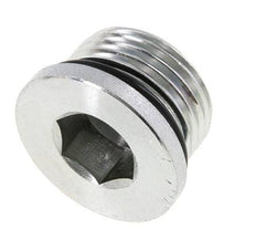 Bouchon UN 1-1/16''-12 Acier NBR avec hexagone interne 400bar (5620.0psi)