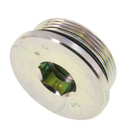 Bouchon UN 1-7/8''-12 Acier NBR avec hexagone interne 250bar (3512.5psi)