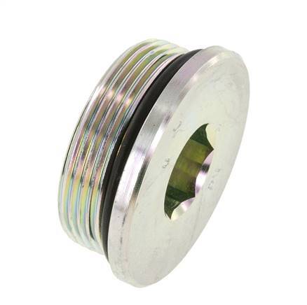 Bouchon UN 1-7/8''-12 Acier NBR avec hexagone interne 250bar (3512.5psi)