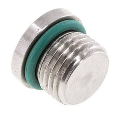 Bouchon UNF 9/16INCH-18 Acier inoxydable FKM avec hexagone interne 630bar (8851.5psi)