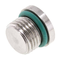 Bouchon UNF 9/16INCH-18 Acier inoxydable FKM avec hexagone interne 630bar (8851.5psi)