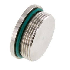 Bouchon UN 1-7/8''-12 Acier inoxydable FKM avec hexagone interne 250bar (3512.5psi)