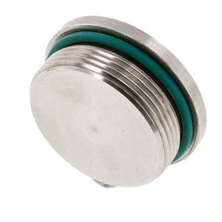 Bouchon UN 1-7/8''-12 Acier inoxydable FKM avec hexagone interne 250bar (3512.5psi)