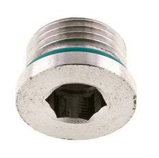 Bouchon UN 1-1/16''-12 Acier inoxydable FKM avec hexagone interne 400bar (5620.0psi)
