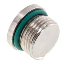 Plug UN 1-1/16''-12 Stainless steel FKM with Internal Hex 400bar (5620.0psi)