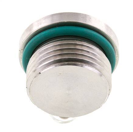 Bouchon UN 1-1/16''-12 Acier inoxydable FKM avec hexagone interne 400bar (5620.0psi)