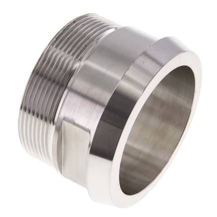 DIN 11851 Raccord sanitaire (laitier) 86mm Cône x G2 1/2 pouce Mâle Acier inoxydable