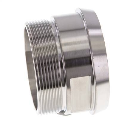 DIN 11851 Raccord sanitaire (laitier) 86mm Cône x G2 1/2 pouce Mâle Acier inoxydable