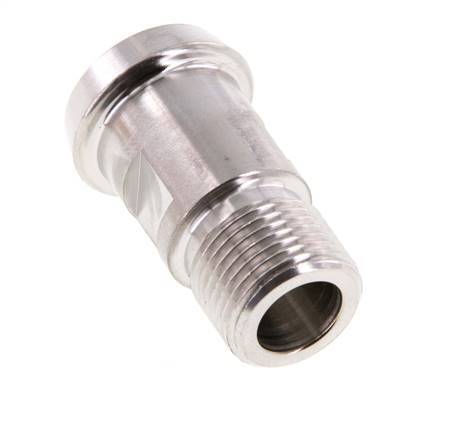 DIN 11851 Raccord sanitaire (laitier) 22mm Cône x G3/8 pouce Mâle Acier inoxydable