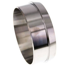 Raccord sanitaire (laitier) 121mm Cône x 114.3mm Extrémité à souder Acier inoxydable