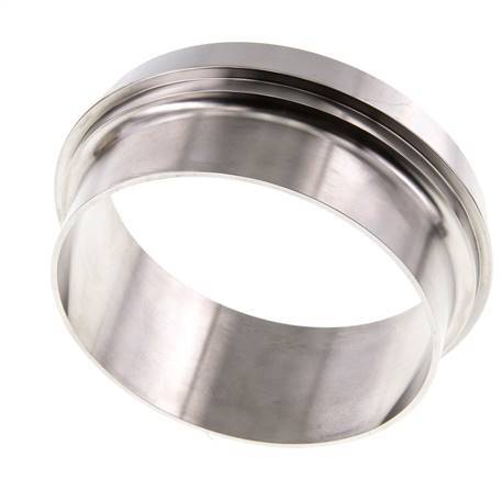 DIN 11851 Raccord sanitaire (laitier) 121mm Cône x 104mm Extrémité à souder Acier inoxydable