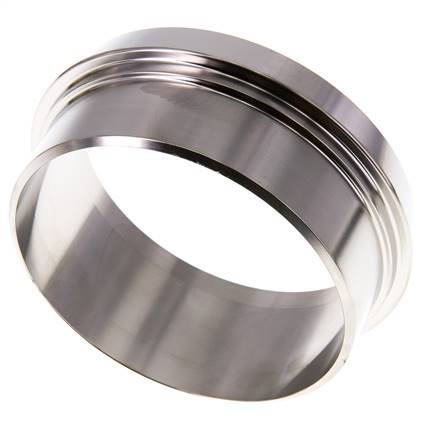 Raccord sanitaire (laitier) 100mm Cône x 88.9mm Extrémité à souder Acier inoxydable