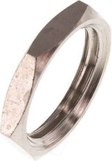 Contre-écrou G1/2'' en laiton plaqué nickel [10 pièces].