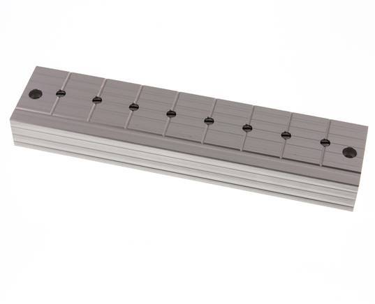 Distributor Bar with Ball Valves 2xG3/8'' - 8xG1/4'' Stainless Steel PN 10