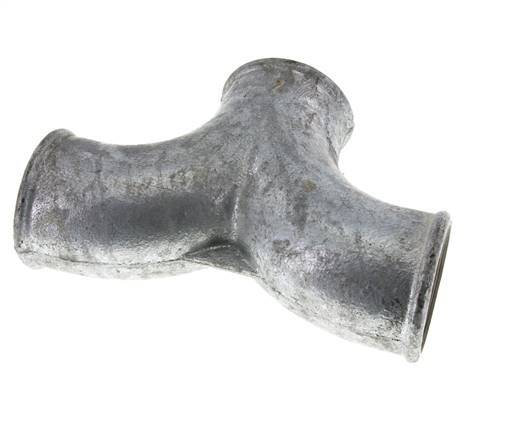 Raccord en T Rp2'' Femelle Fonte malléable 25bar (351.25psi)