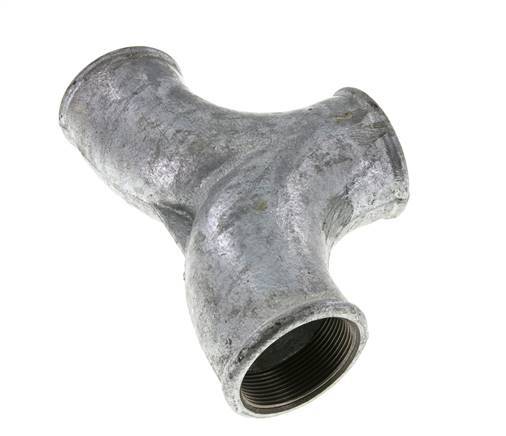 Raccord en T Rp2'' Femelle Fonte malléable 25bar (351.25psi)