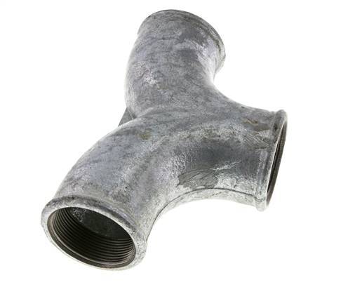 Raccord en T Rp2'' Femelle Fonte malléable 25bar (351.25psi)