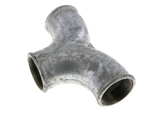 Raccord en T Rp2'' Femelle Fonte malléable 25bar (351.25psi)