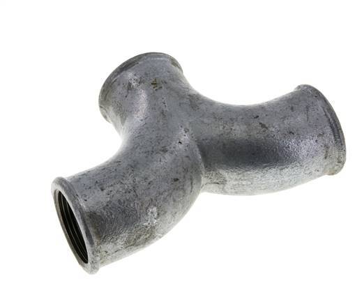 Raccord en T Rp1 1/4'' Femelle Fonte malléable 25bar (351.25psi)