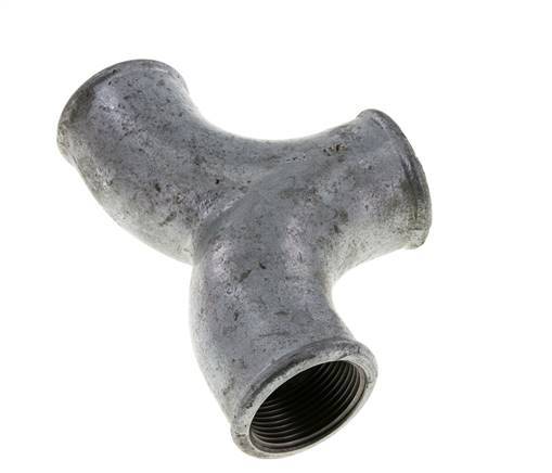 Raccord en T Rp1 1/4'' Femelle Fonte malléable 25bar (351.25psi)