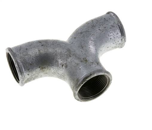 Raccord en T Rp1 1/4'' Femelle Fonte malléable 25bar (351.25psi)