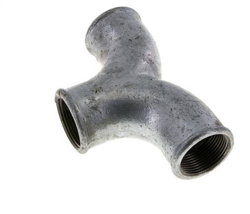 Raccord en T Rp1 1/4'' Femelle Fonte malléable 25bar (351.25psi)