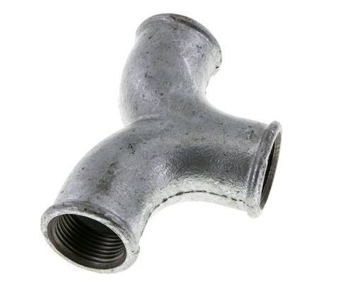 Raccord en T Rp1'' Femelle Fonte malléable 25bar (351.25psi)