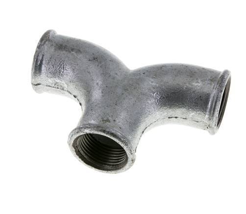 Raccord en T Rp1'' Femelle Fonte malléable 25bar (351.25psi)