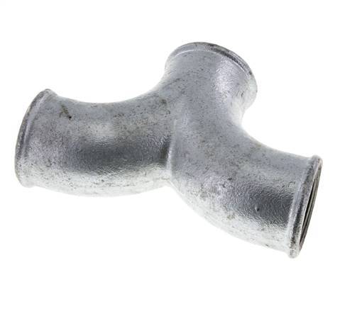 Raccord en T Rp1 1/2'' Femelle Fonte malléable 25bar (351.25psi)