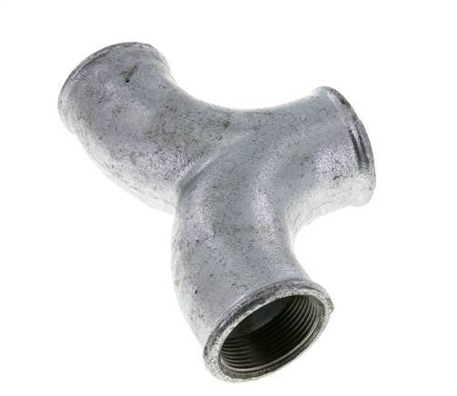 Tee Fitting Rp1 1/2'' Female Malleable cast iron 25bar (351.25psi)