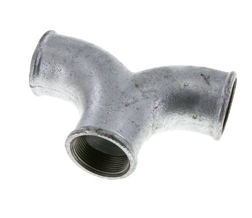 Raccord en T Rp1 1/2'' Femelle Fonte malléable 25bar (351.25psi)