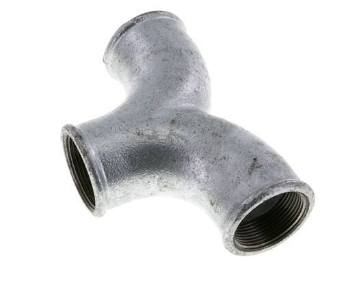 Raccord en T Rp1 1/2'' Femelle Fonte malléable 25bar (351.25psi)